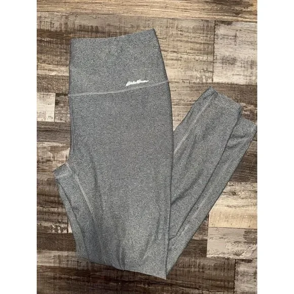 Eddie Bauer Heather Gray Polyester Ankle Leggings Women's Large - Picture 5 of 5
